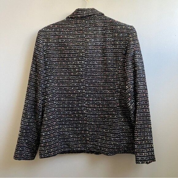 SAG HARBOR woman’s career TWEED Blazer Jacket LADIES Size 12 - Picture 2 of 6